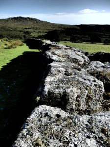 Gorgeous granite walls grace to tors hereabouts